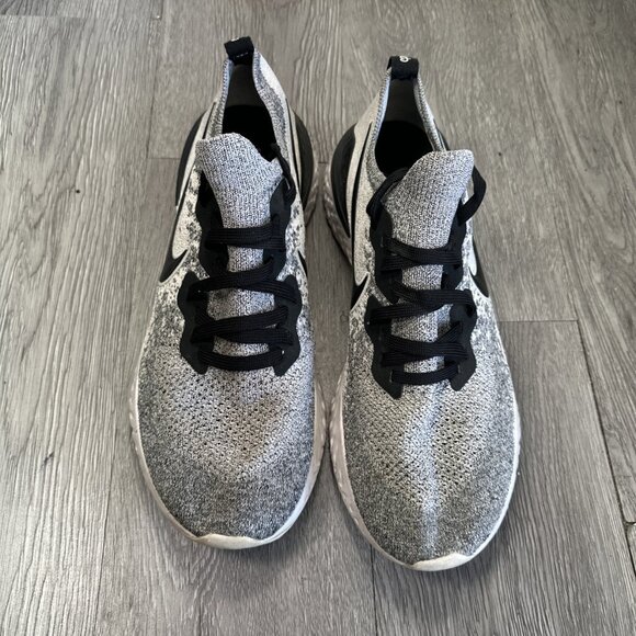 Nike Epic React Flyknit 2 Oreo Running Shoes Mens US 11.5 White Black BQ8928-101 main image 5
